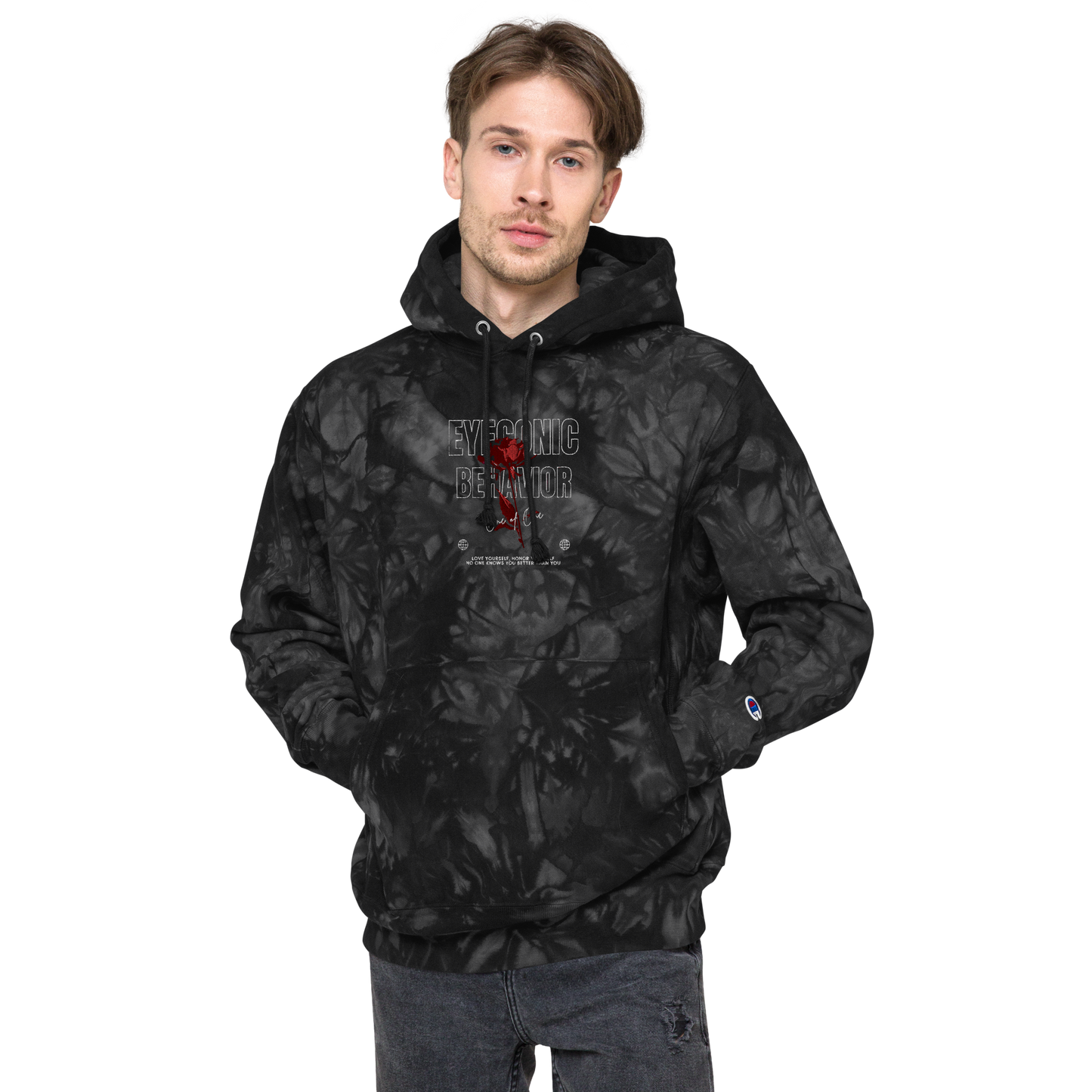 Embroidered Champion x Eyeconic Behavior Tie-dye Pullover