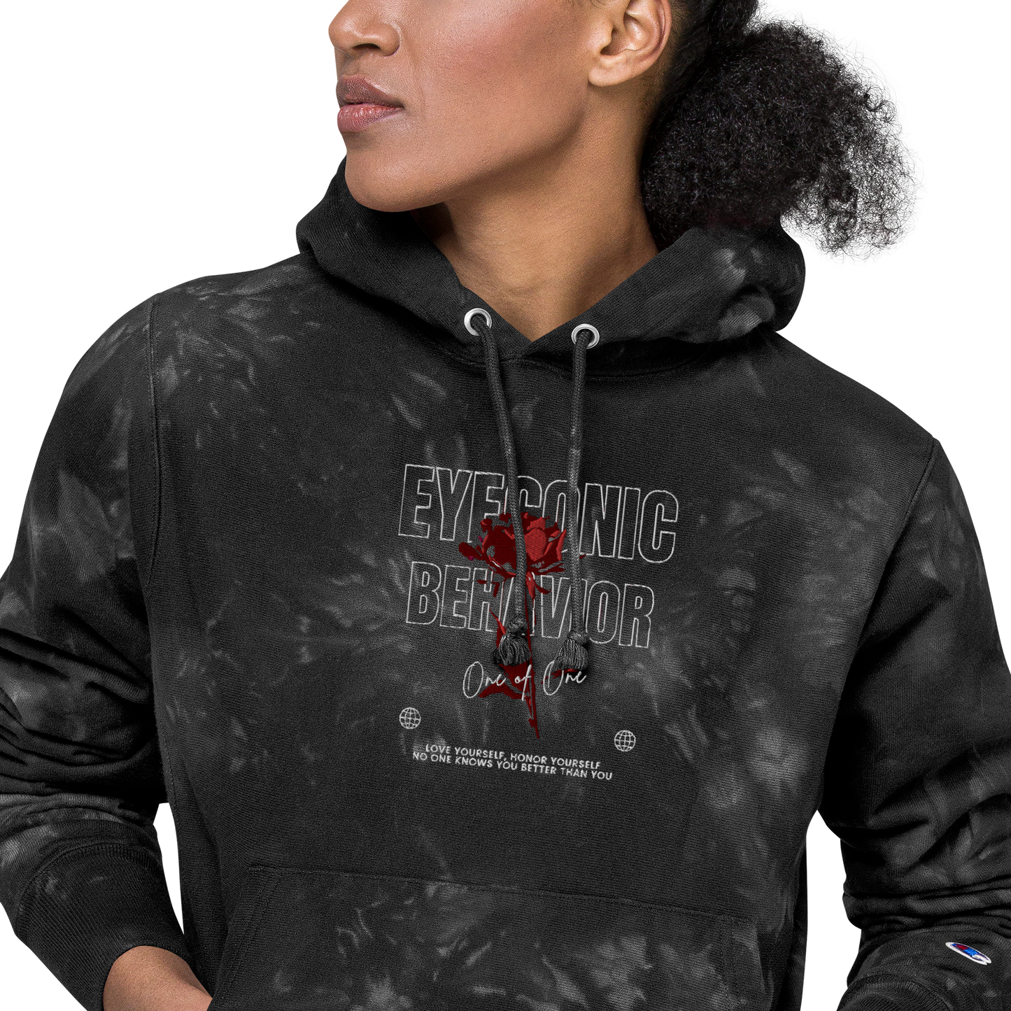 Embroidered Champion x Eyeconic Behavior Tie-dye Pullover
