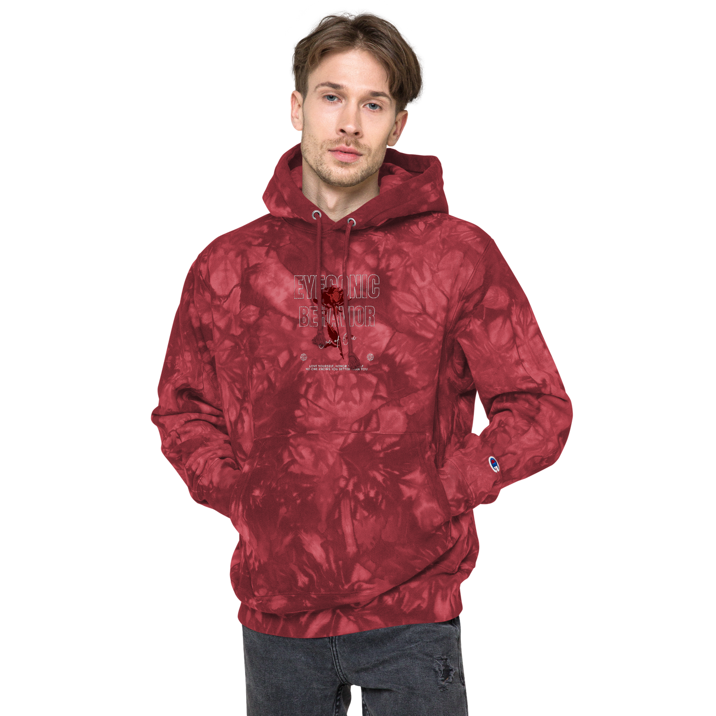 Embroidered Champion x Eyeconic Behavior Tie-dye Pullover