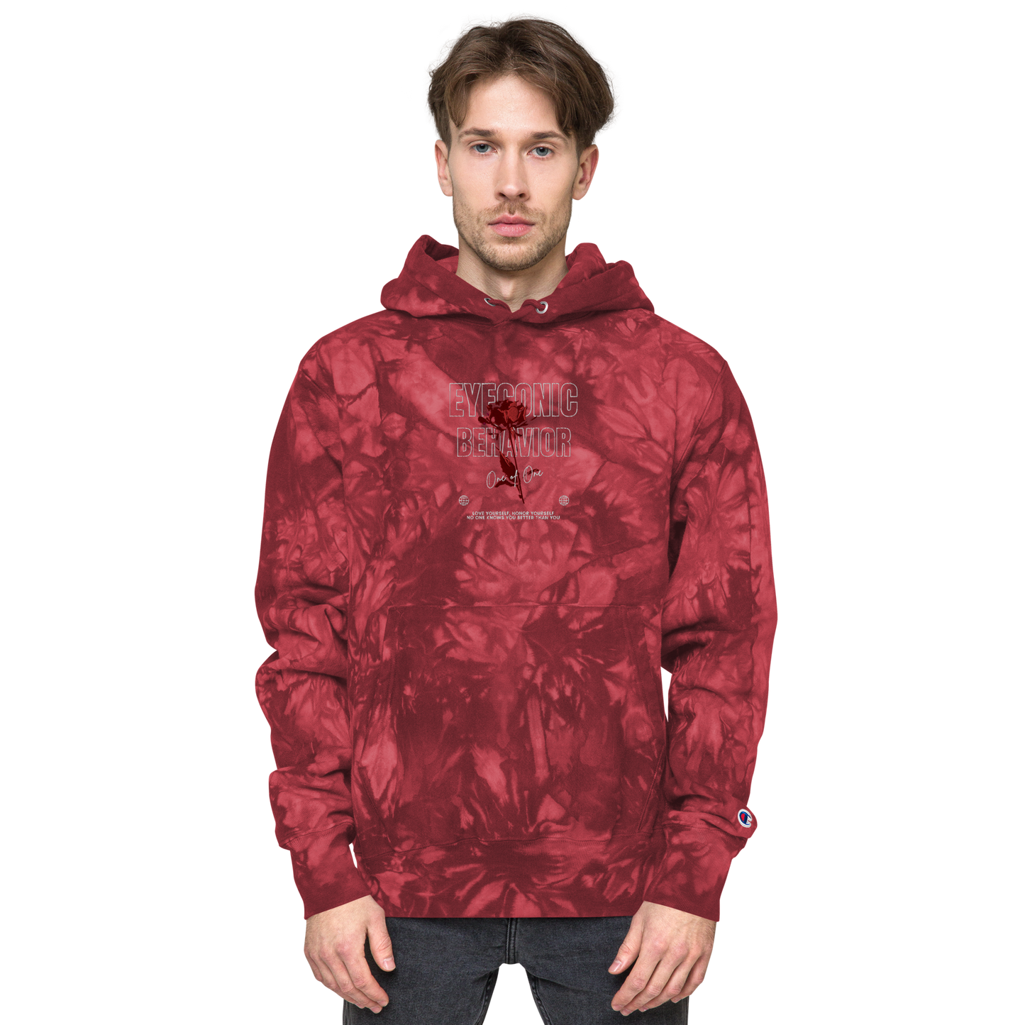 Embroidered Champion x Eyeconic Behavior Tie-dye Pullover