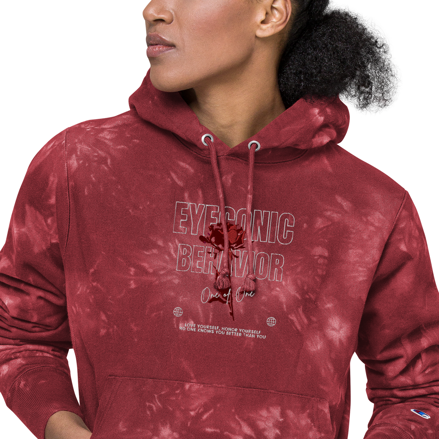 Embroidered Champion x Eyeconic Behavior Tie-dye Pullover