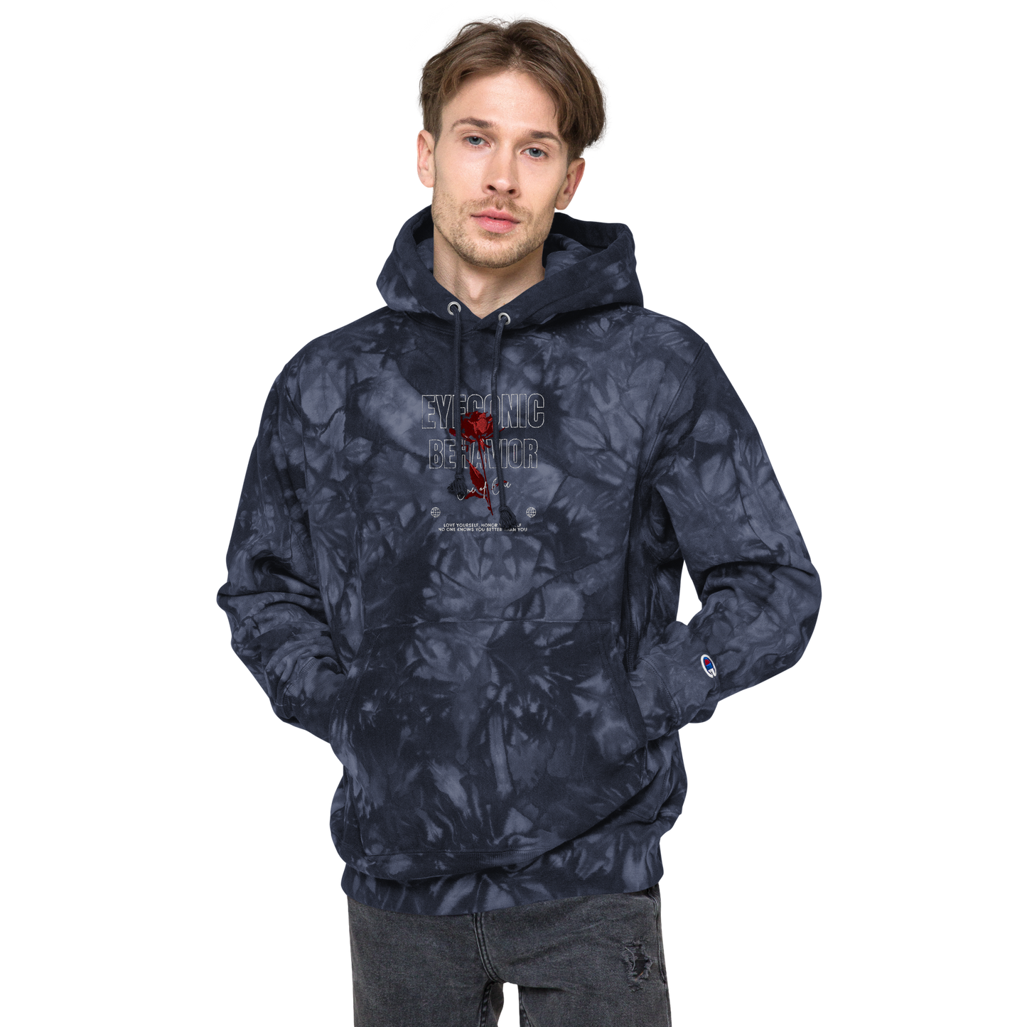 Embroidered Champion x Eyeconic Behavior Tie-dye Pullover