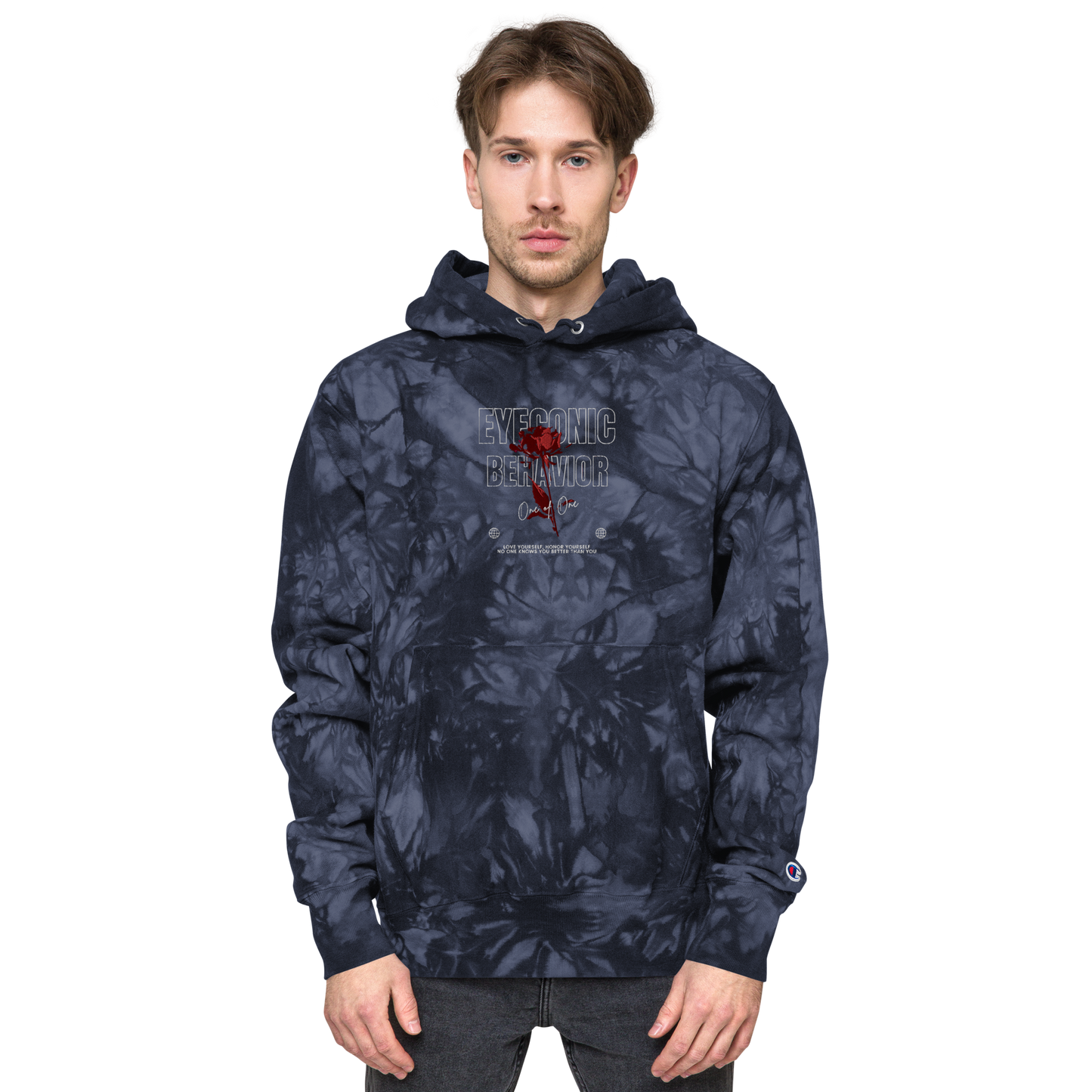 Embroidered Champion x Eyeconic Behavior Tie-dye Pullover