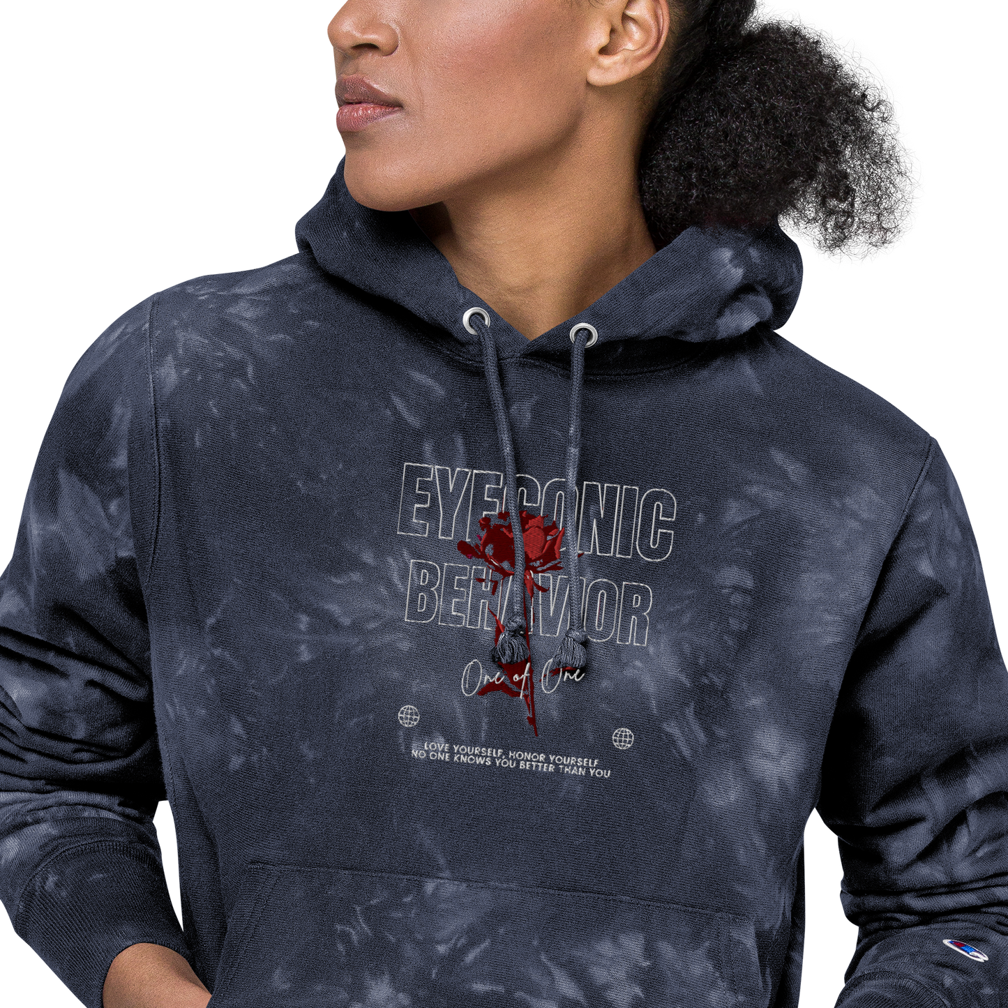 Embroidered Champion x Eyeconic Behavior Tie-dye Pullover