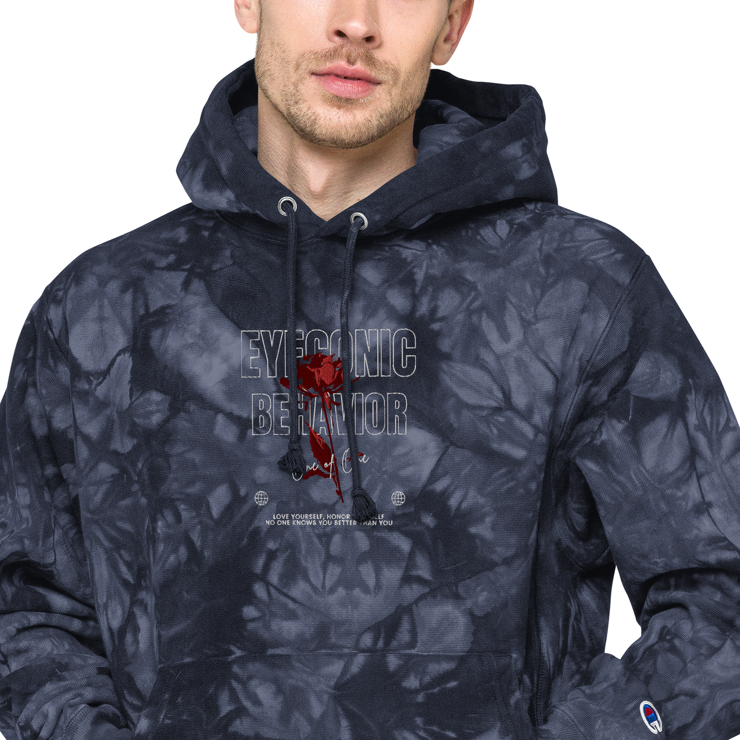 Embroidered Champion x Eyeconic Behavior Tie-dye Pullover