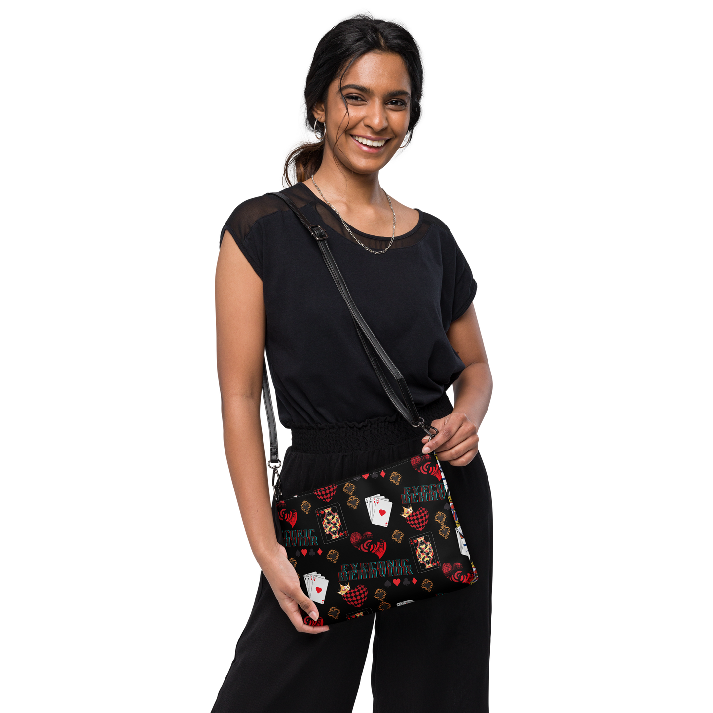 Queen of Hearts Crossbody/Clutch Bag