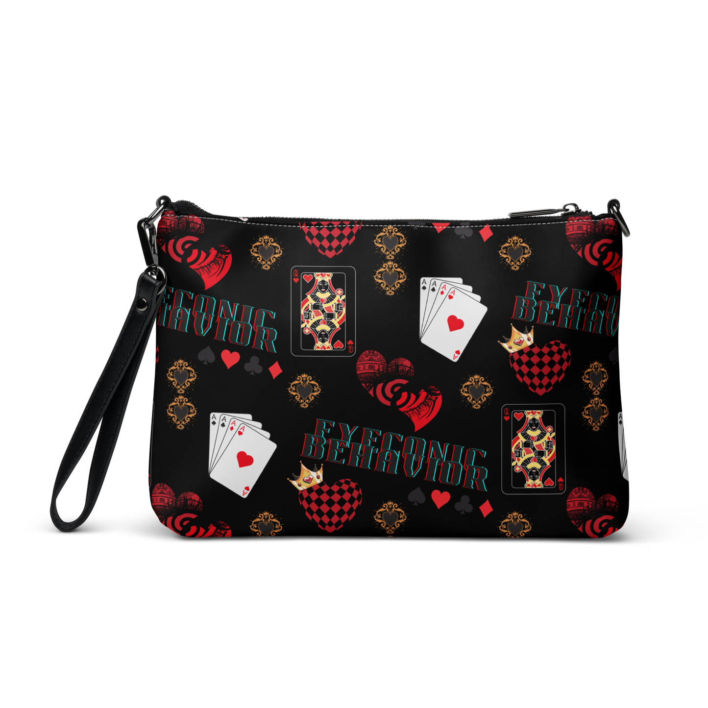 Queen of Hearts Crossbody/Clutch Bag