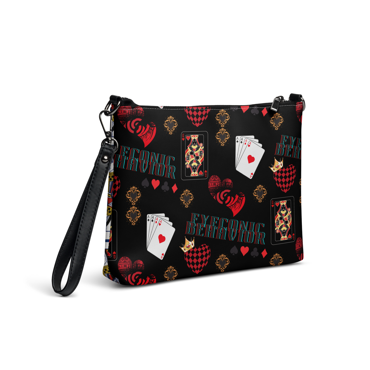 Queen of Hearts Crossbody/Clutch Bag