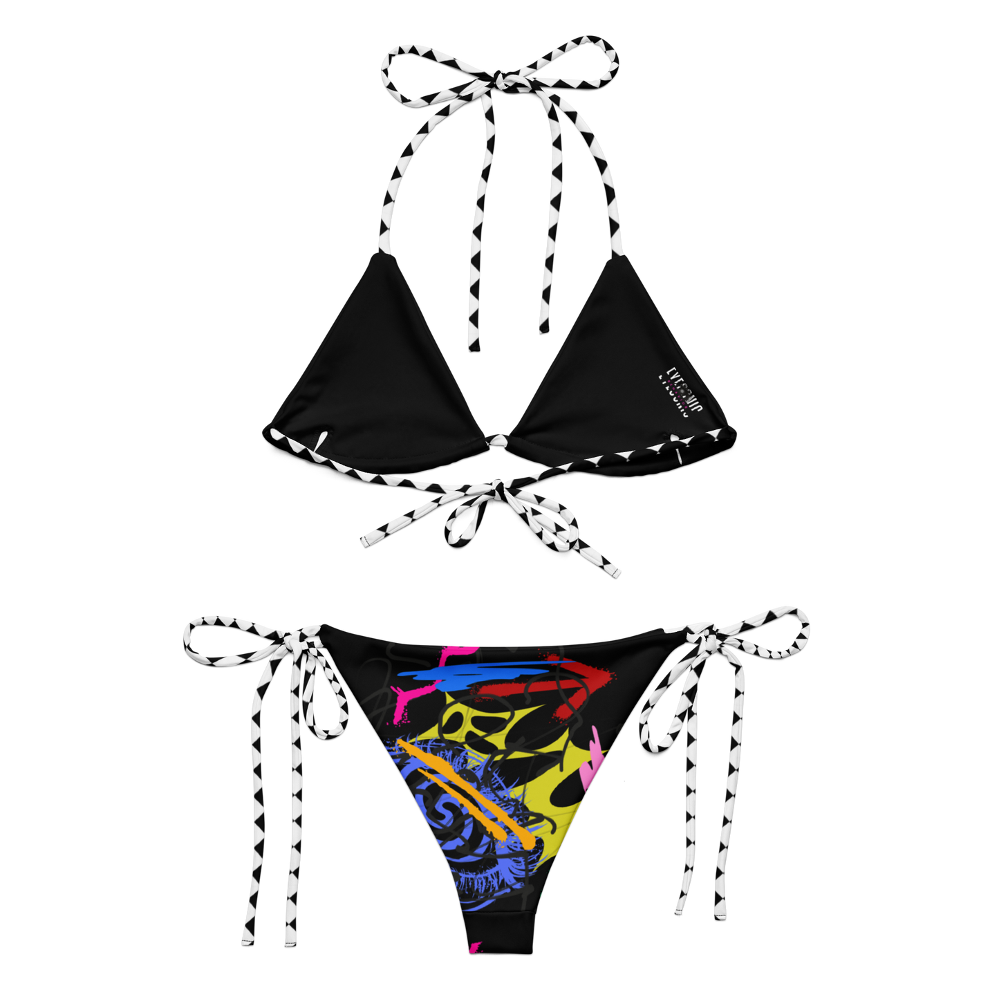 Artissimo Black String Bikini Set