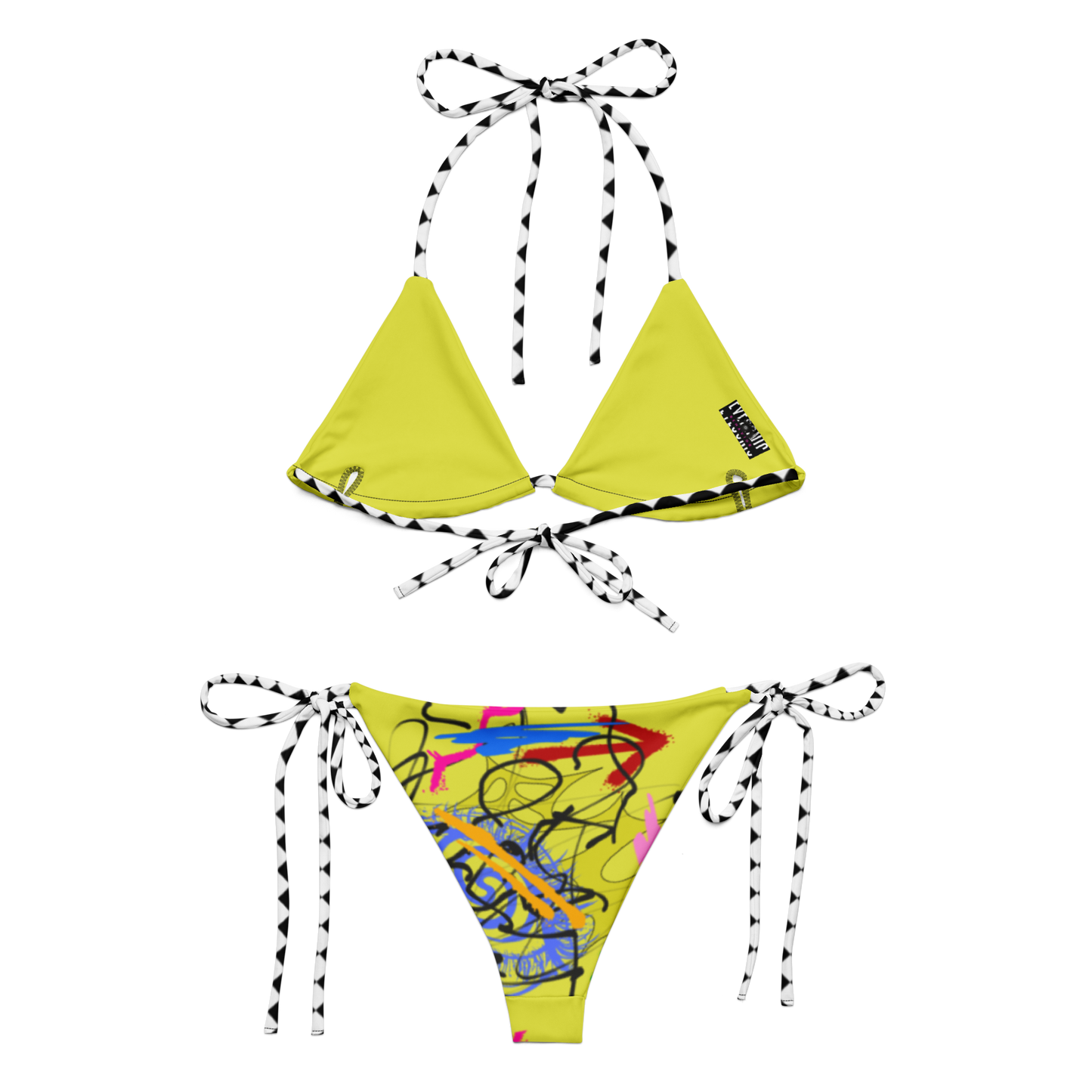 Artissimo Chartreuse String Bikini Set