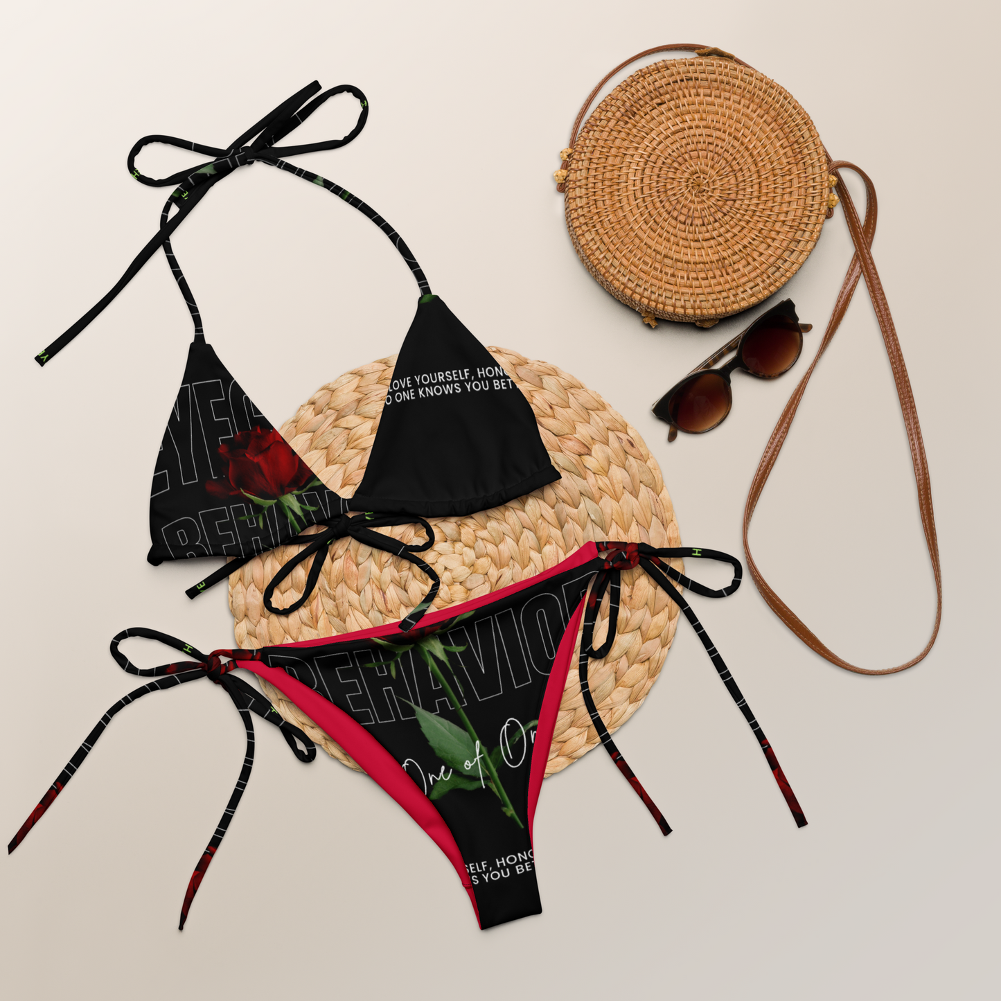 Lovelaced String Bikini Set