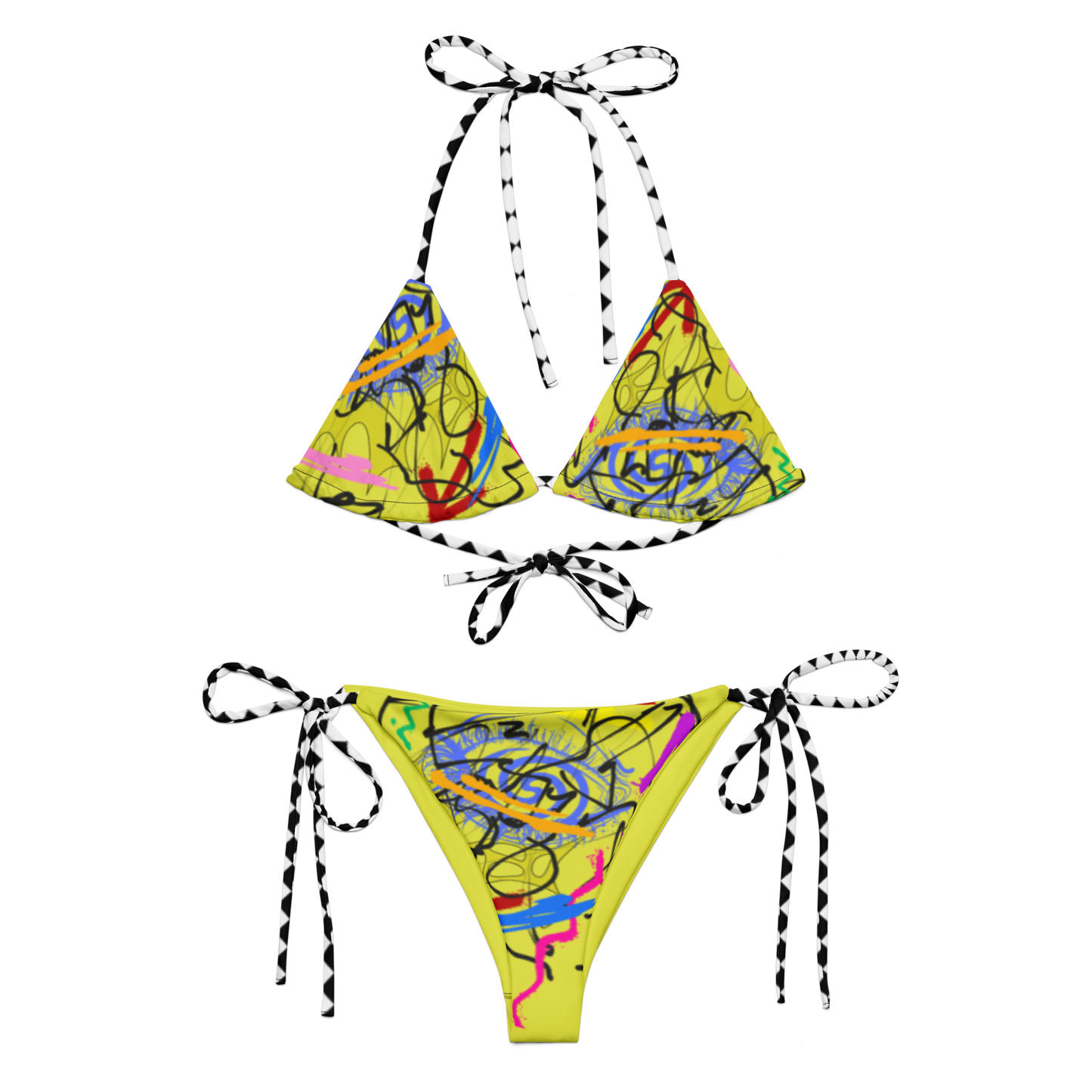 Artissimo Chartreuse String Bikini Set