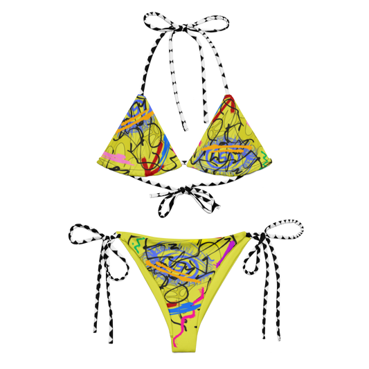 Artissimo Chartreuse String Bikini Set