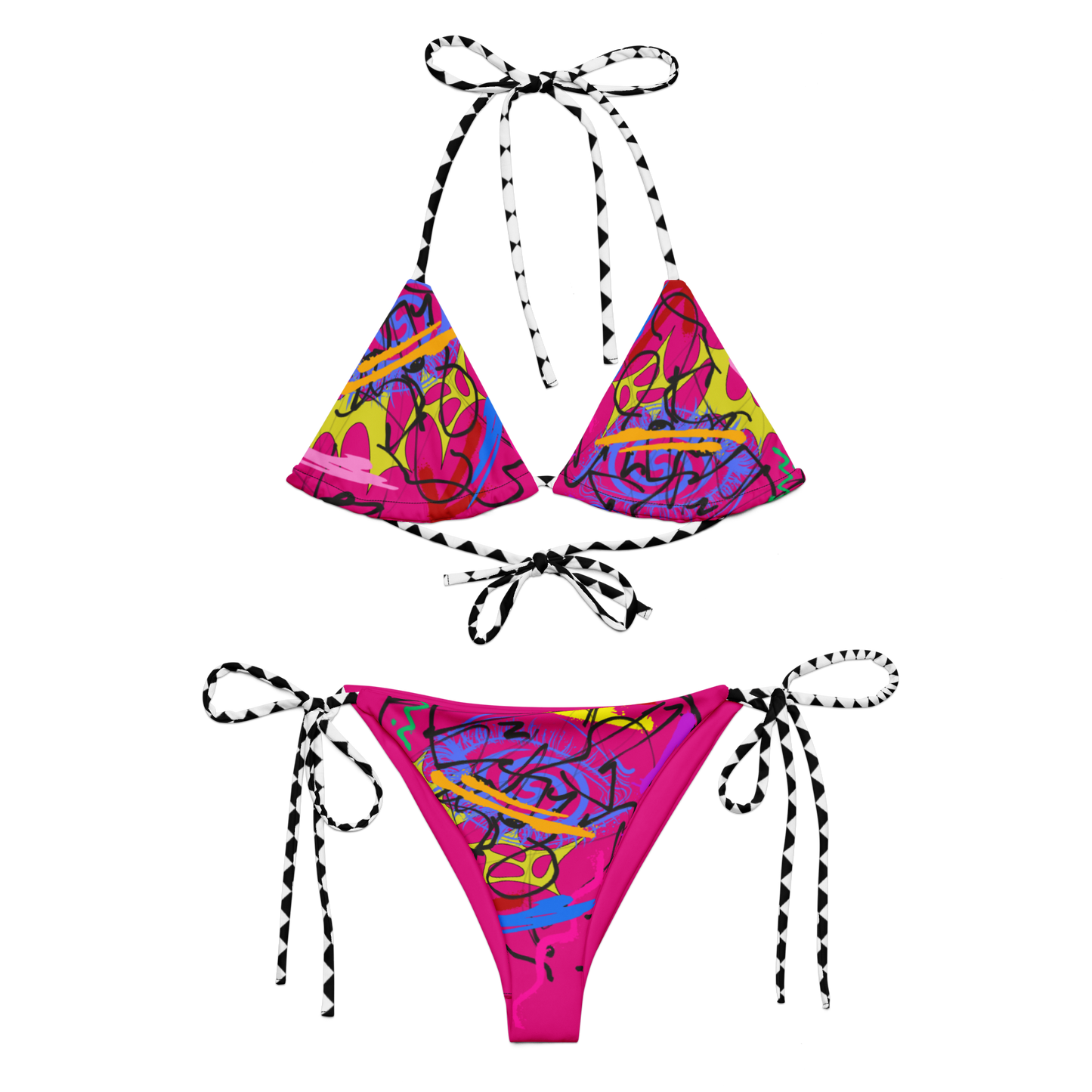 Artissimo Pink String Bikini Set