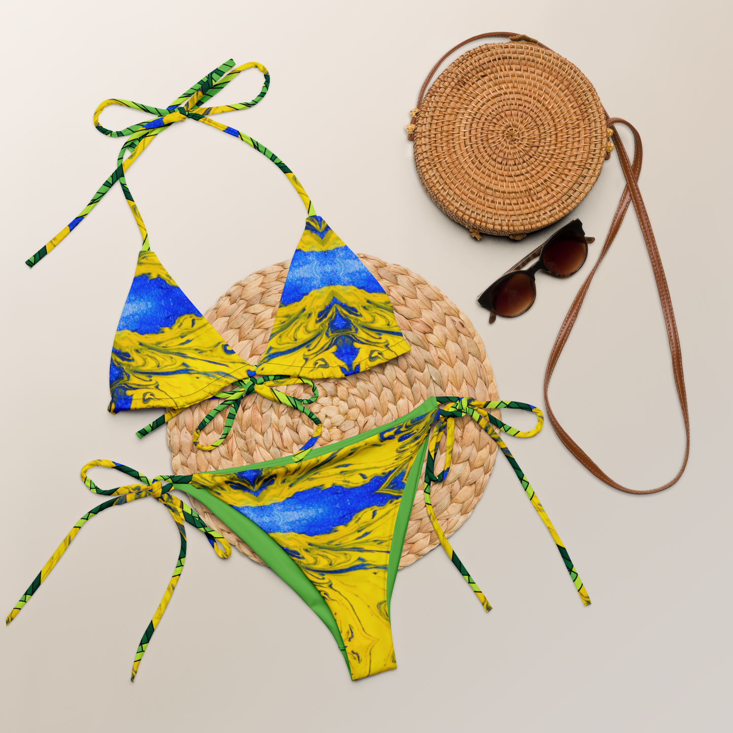 Melodramtic String Bikini Set