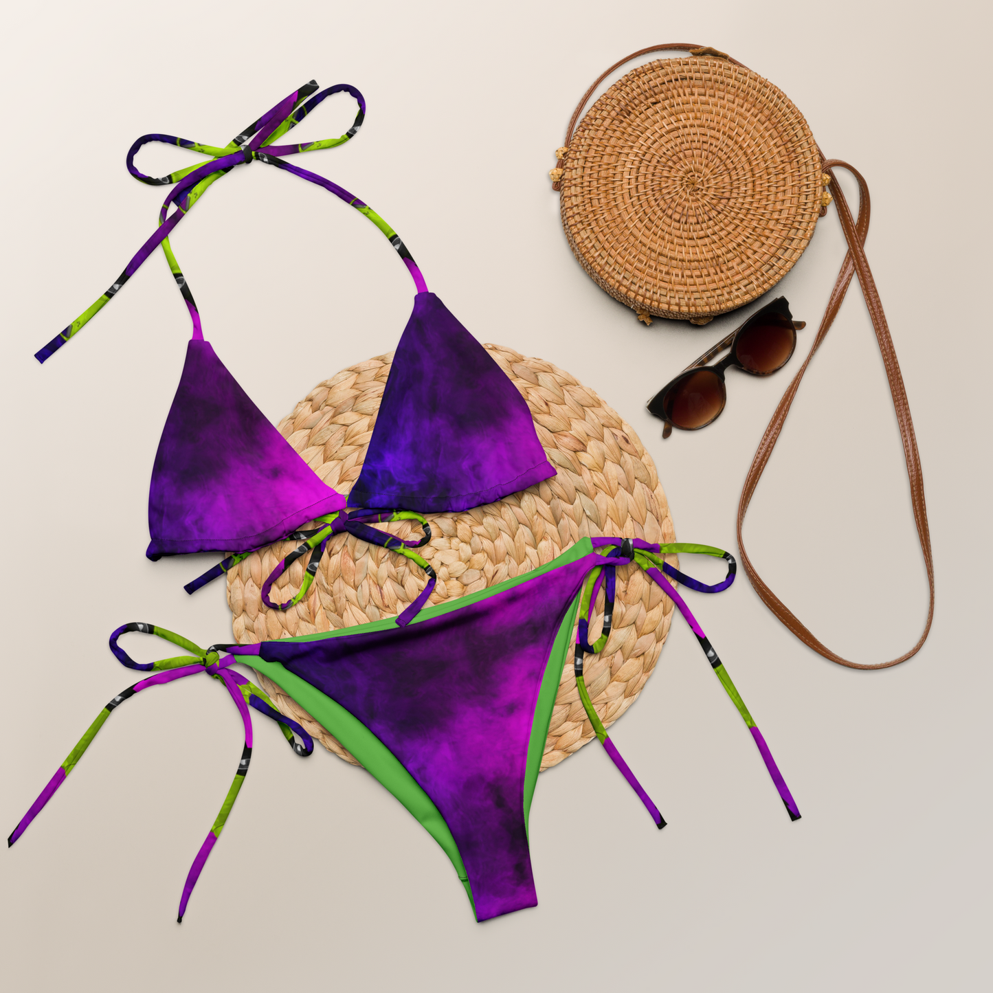 Purple Haze String Bikini Set