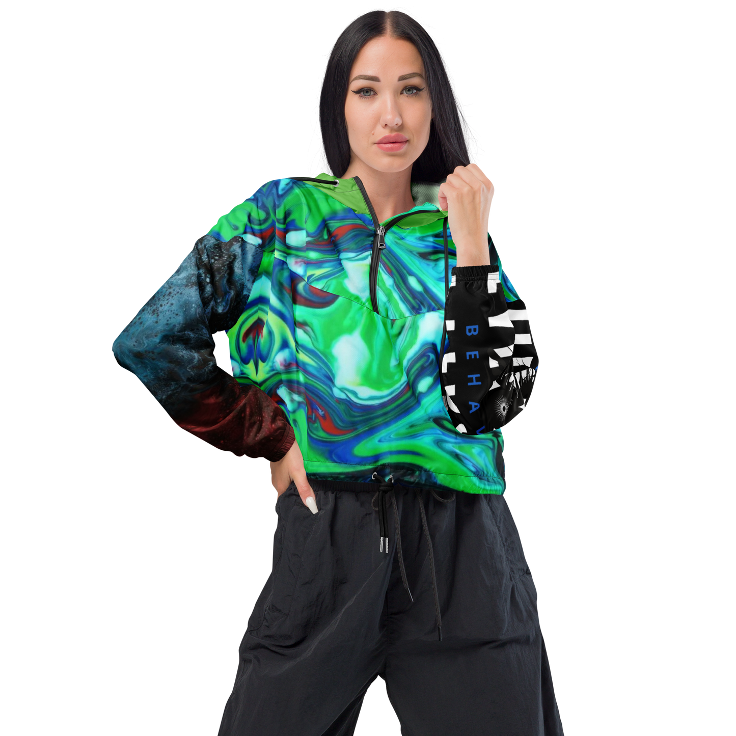 Moutain Dew Cropped Windbreaker