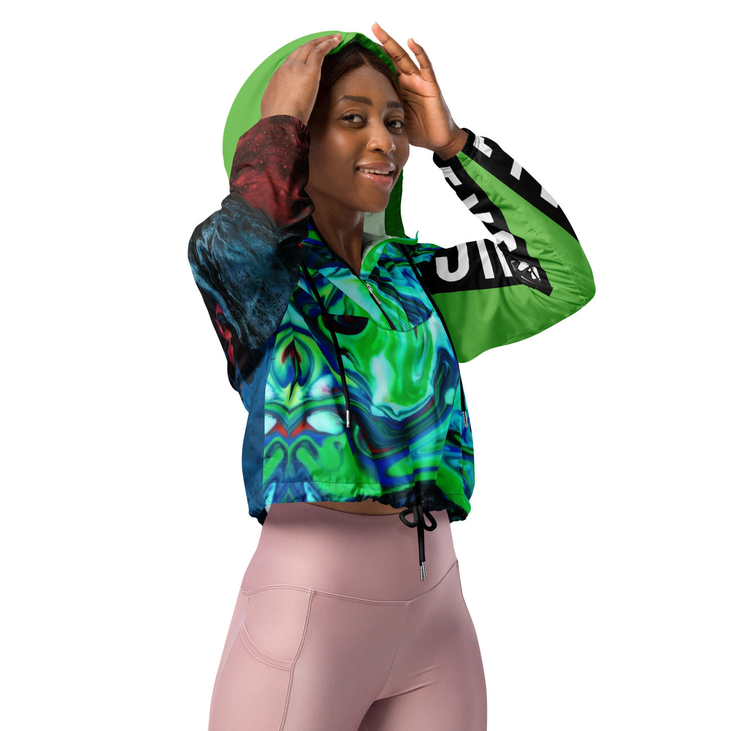 Moutain Dew Cropped Windbreaker